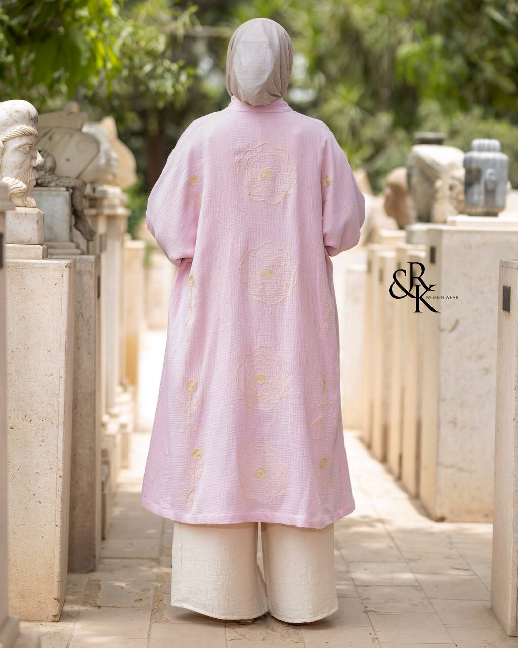 Poncho with Circular Embroidery 38423