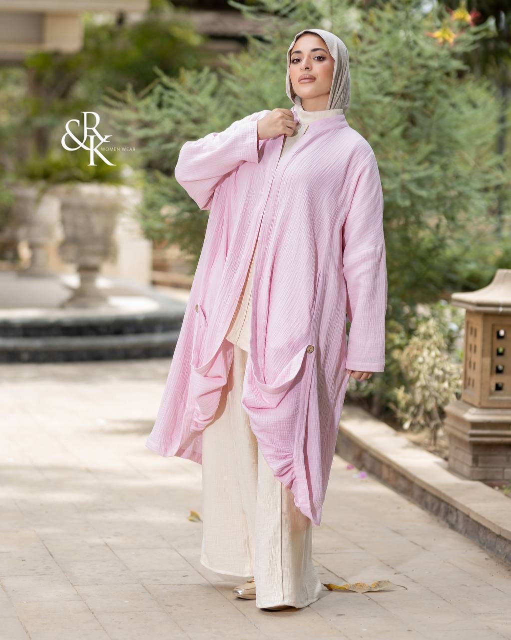 Poncho with Circular Embroidery 38423