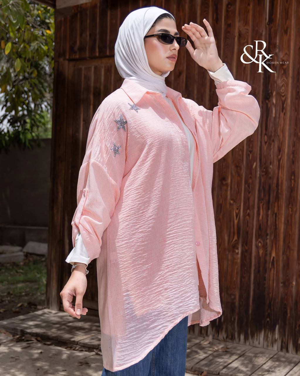 Poncho with Buttoned Sleeves 38419