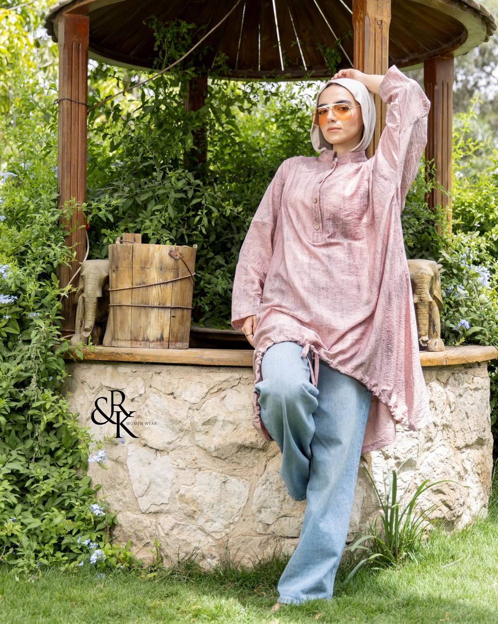 Poncho with tie 38523