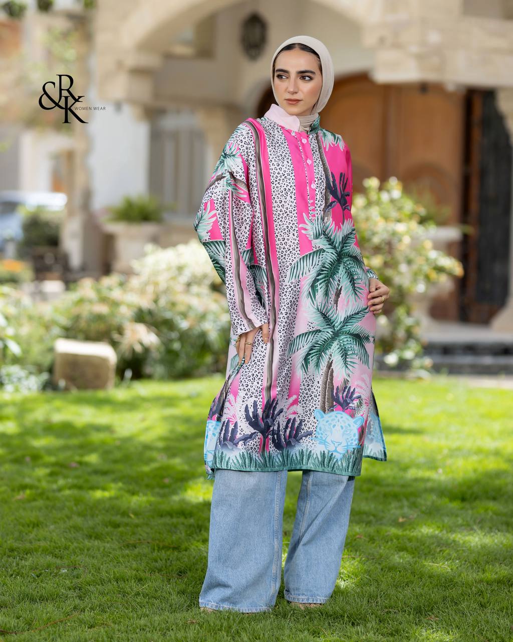 Printed Poncho 38421