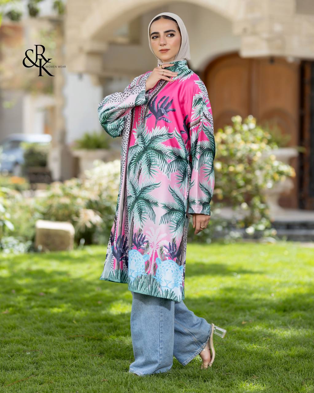 Printed Poncho 38421