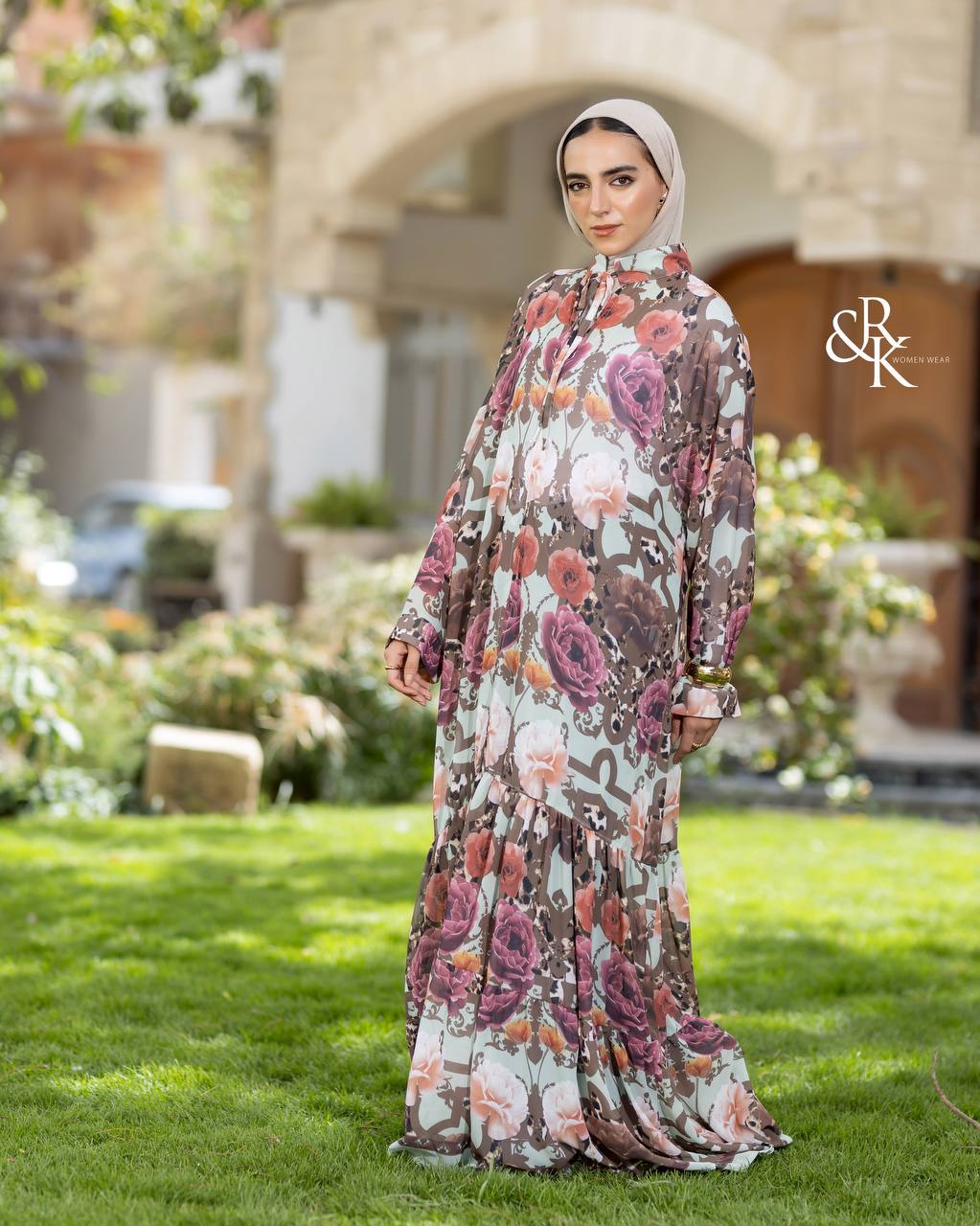 Printed dress 38525