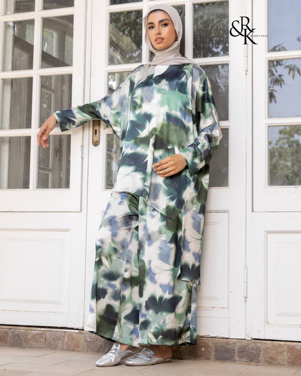 Printed suit 38969