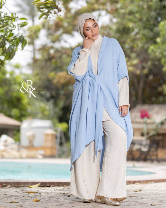 Poncho with belt 38516