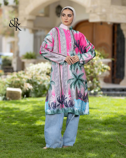 Printed Poncho 38421