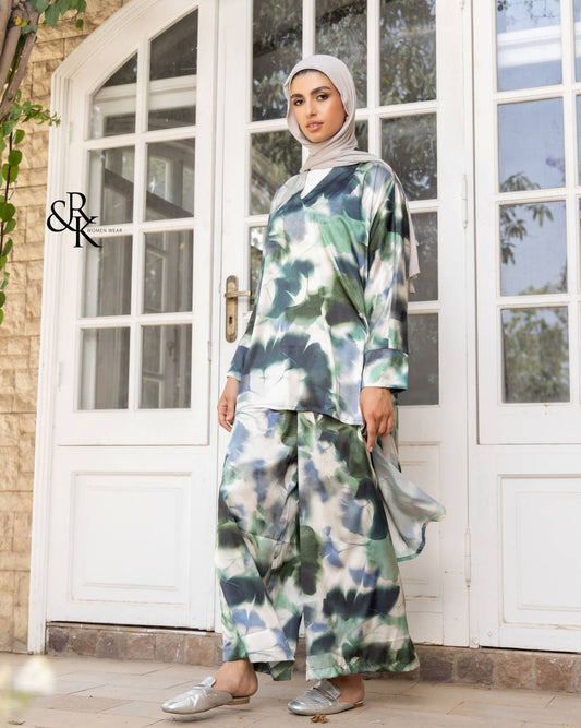 Printed suit 38969