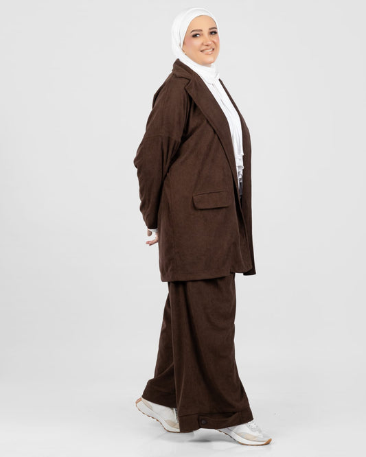 Ribbed Velour Set- 35303